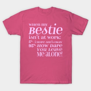 Besties - Pink Letters T-Shirt